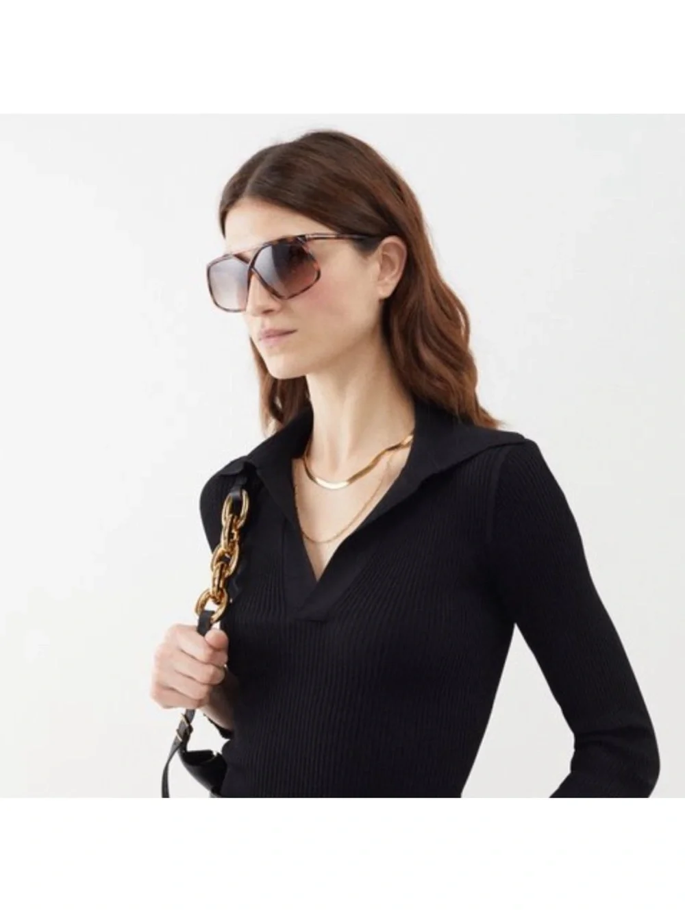 Tom Ford MERYL Sunglasses FT1038-56Z-64 Havana Frame Violet Gradient Lenses